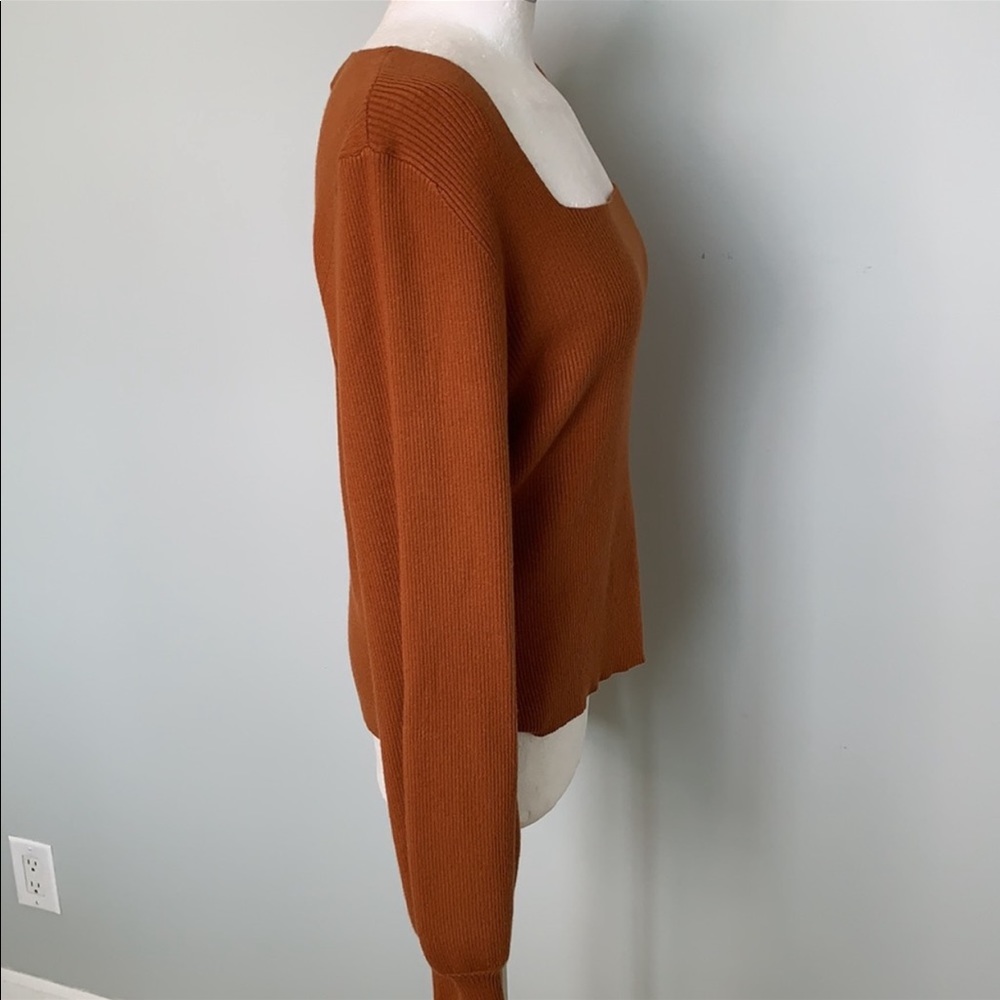 Gibson Latimer Nwt Rust Square Neck Long Balloon … - image 7